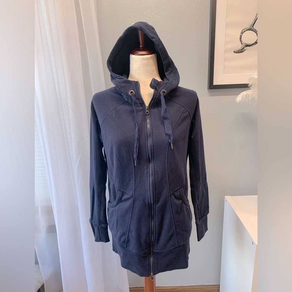 90 Degree by Reflex Women’s Navy Blue Tunic Long Hoodie Size Medium